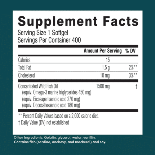 Swisse Wild Fish Oil Omega 3 Supplements for Women and Men 400 Softgel Pills in Bangladesh