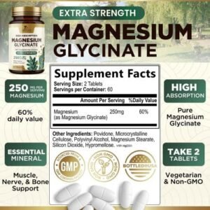 Nature's Nutrition Magnesium Glycinate 500mg Tablets price in Bangladesh