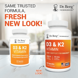 Dr. Berg Maximum Strength Vitamin D3 K2 60 Capsules price in Bangladesh