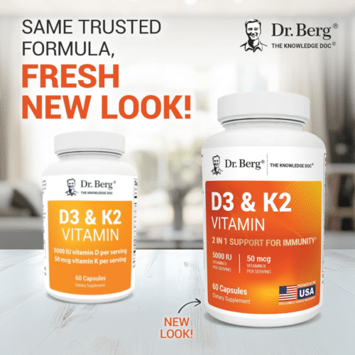 Dr. Berg Maximum Strength Vitamin D3 K2 60 Capsules price in Bangladesh