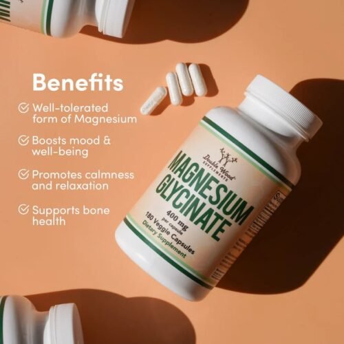 Double Wood Magnesium Glycinate 400mg Capsules in Bangladesh