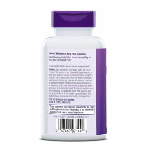 Natrol, Melatonin, Fast Dissolve, Strawberry, 5 mg,(150 Tablets)