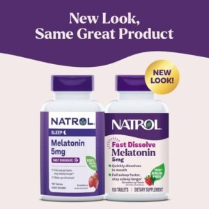 Natrol, Melatonin, Fast Dissolve, Strawberry, 5 mg,(150 Tablets) Price in Bangladesh