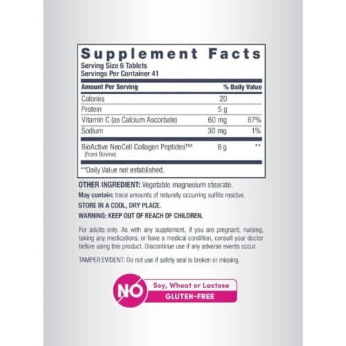 Neocell Collagen Grassfed Peptides Vitamin C Hair Skin & Nails 250 Tablets price in Bangladesh