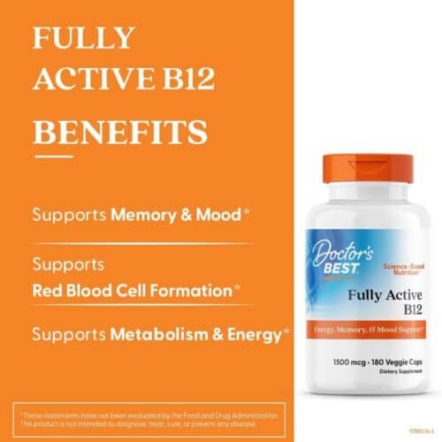 Doctor's Best Fully Active B12 1500 mcg 60 Veggie Caps price in Bangladesh