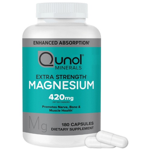 Qunol Magnesium Capsules 420mg, 100% DV, High Absorption Magnesium Supplement(180 Capules) price in Bd