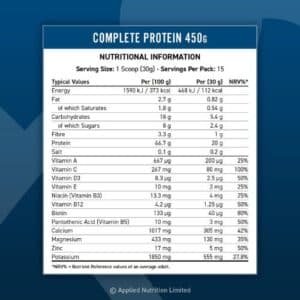 Applied Nutrition Complete Protein Powder Vanilla Flavor 450g Whey Protein (15 servings) price in Bangladesh