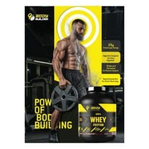 Body Builder 100% Whey Protein - 25g Protein, BCAAs, Glutamine ( 4 Lbs) price in Bangladesh
