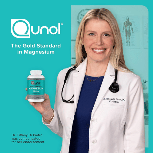Qunol Magnesium Capsules 420mg, 100% DV, High Absorption Magnesium Supplement(180 Capules) price in Dhaka