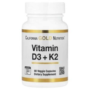 California Gold Nutrition, Vitamin D3 + K2, (60 Veggie Capsules) price in Bd