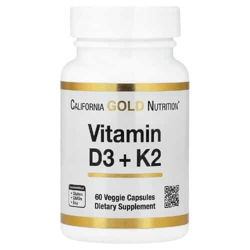 California Gold Nutrition, Vitamin D3 + K2, (60 Veggie Capsules) price in Bd