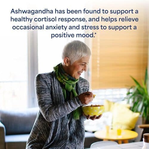 Puritan's Pride Ashwagandha KSM-66 Occasional Stress Support, 450mg (60 Capsules)